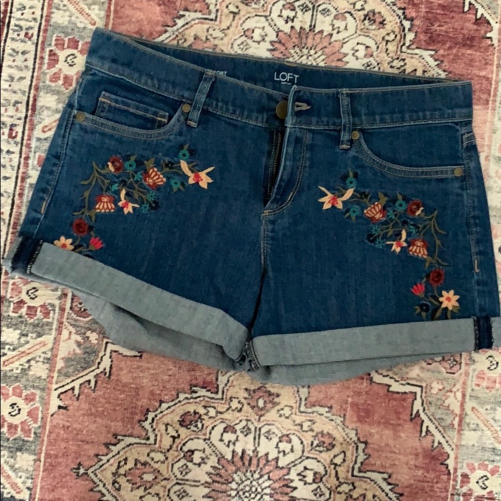 Denim shorts